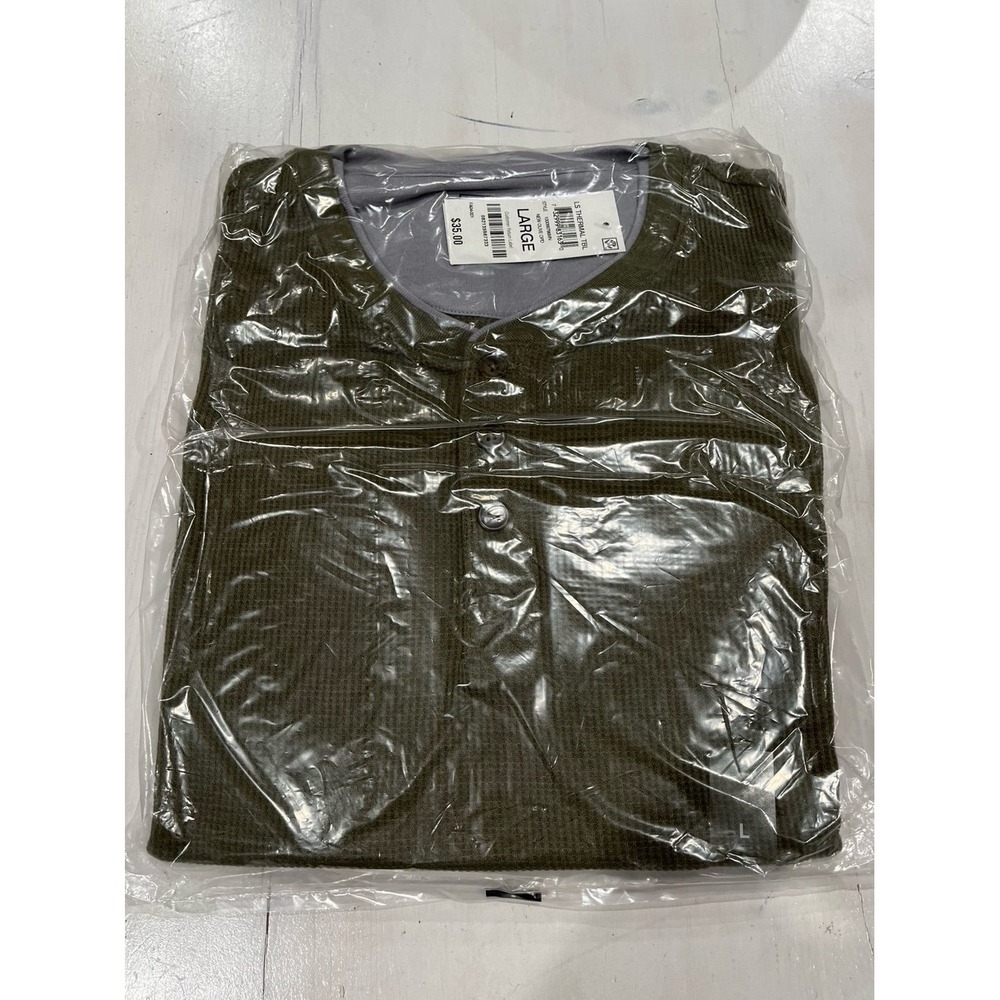 NEW! Thermal long sleeve olive green‎ large shirt